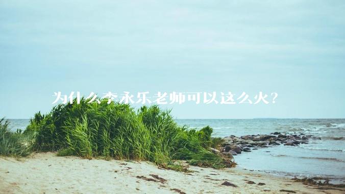 为什么李永乐老师可以这么火？